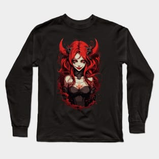 Anime Devil Girl Long Sleeve T-Shirt